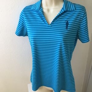 Antigua Desert Dry Collared Top, Polyester,